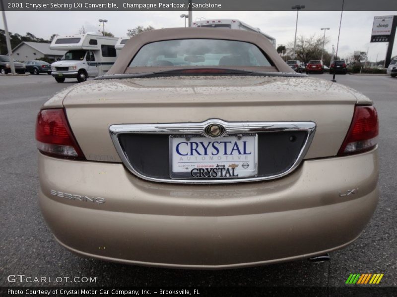 Champagne Pearlcoat / Sandstone 2001 Chrysler Sebring LXi Convertible