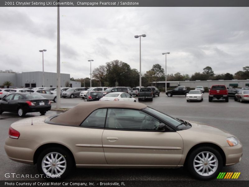 Champagne Pearlcoat / Sandstone 2001 Chrysler Sebring LXi Convertible