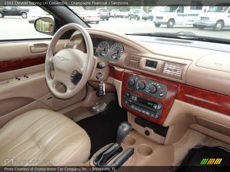 Champagne Pearlcoat / Sandstone 2001 Chrysler Sebring LXi Convertible