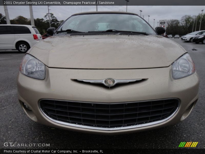 Champagne Pearlcoat / Sandstone 2001 Chrysler Sebring LXi Convertible