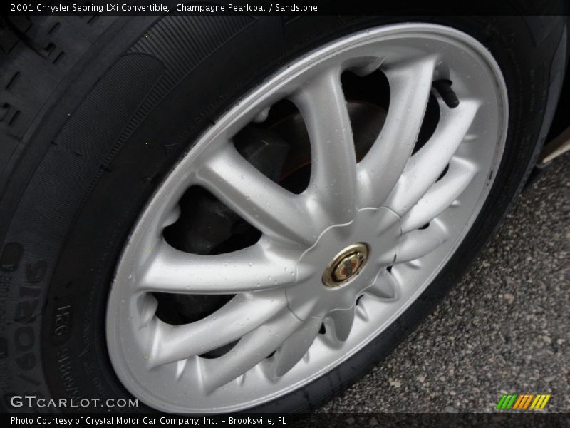 Champagne Pearlcoat / Sandstone 2001 Chrysler Sebring LXi Convertible