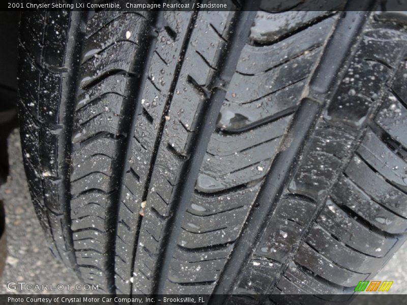 Champagne Pearlcoat / Sandstone 2001 Chrysler Sebring LXi Convertible