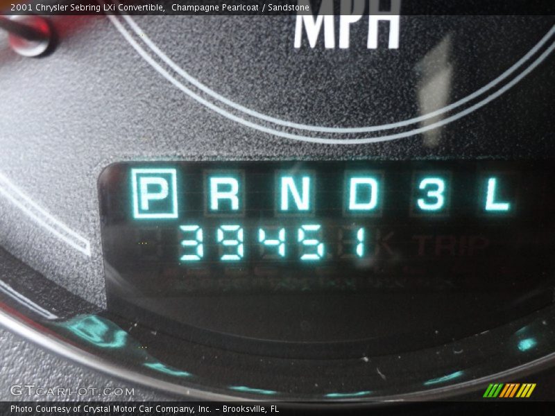 Champagne Pearlcoat / Sandstone 2001 Chrysler Sebring LXi Convertible