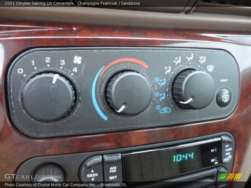 Controls of 2001 Sebring LXi Convertible