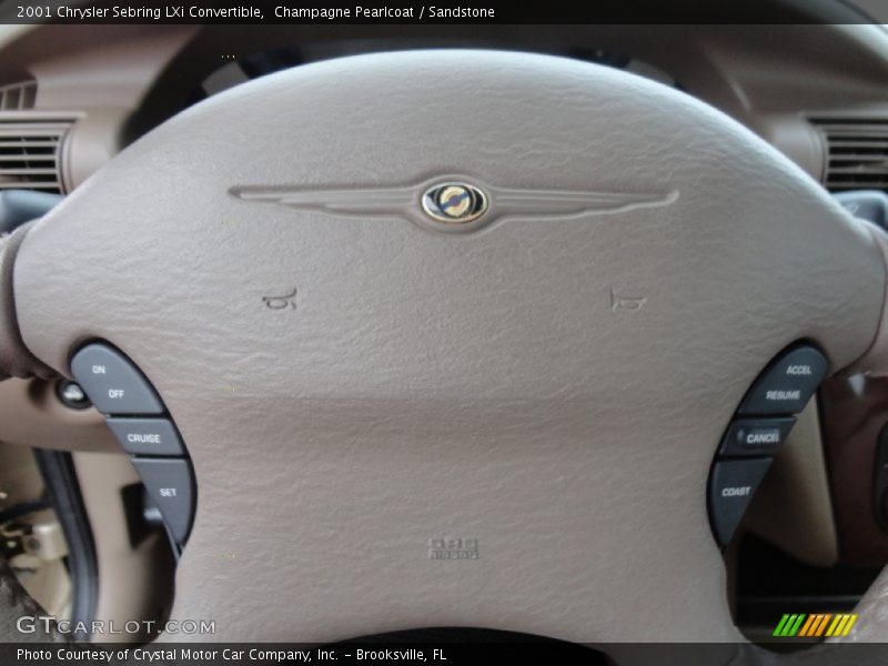 Champagne Pearlcoat / Sandstone 2001 Chrysler Sebring LXi Convertible