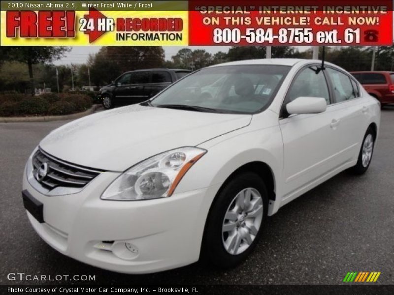 Winter Frost White / Frost 2010 Nissan Altima 2.5