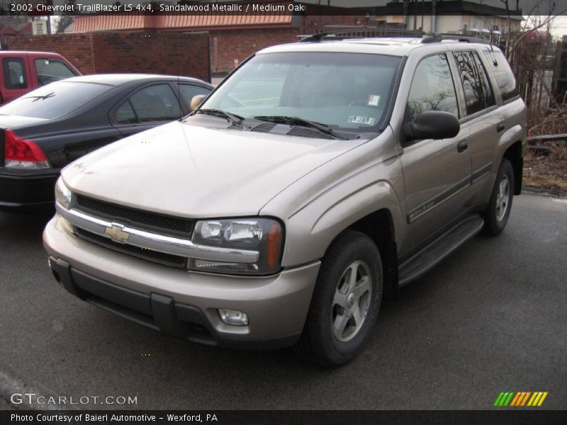 Sandalwood Metallic / Medium Oak 2002 Chevrolet TrailBlazer LS 4x4