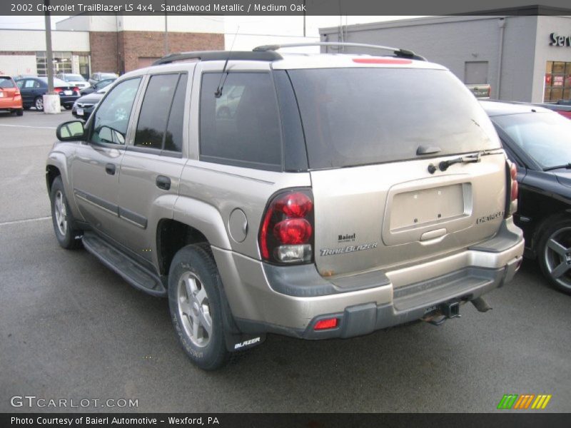 Sandalwood Metallic / Medium Oak 2002 Chevrolet TrailBlazer LS 4x4