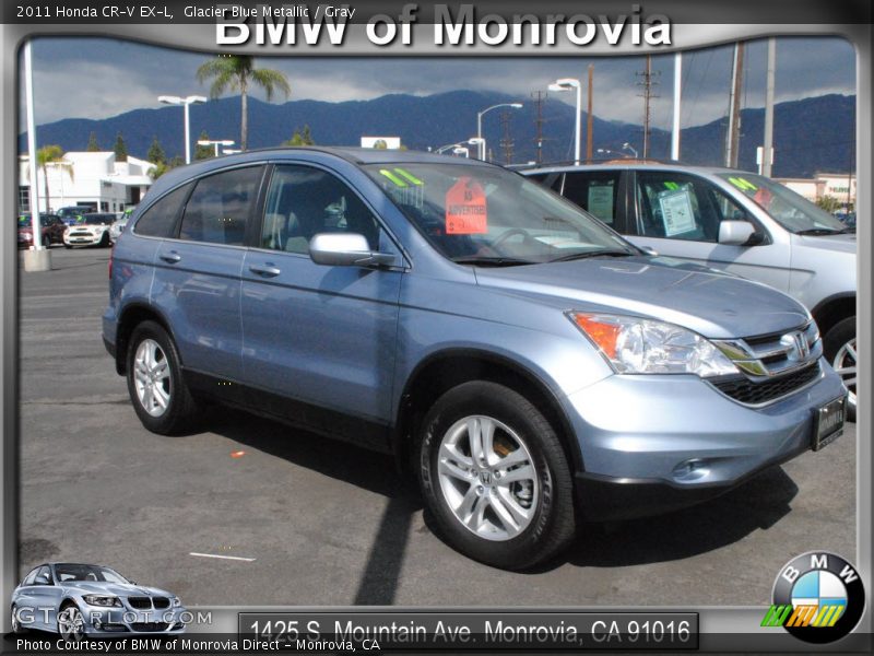 Glacier Blue Metallic / Gray 2011 Honda CR-V EX-L