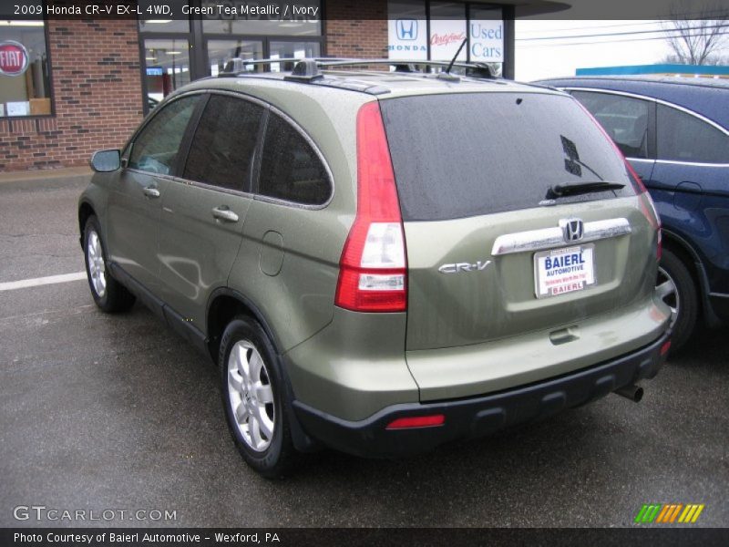 Green Tea Metallic / Ivory 2009 Honda CR-V EX-L 4WD