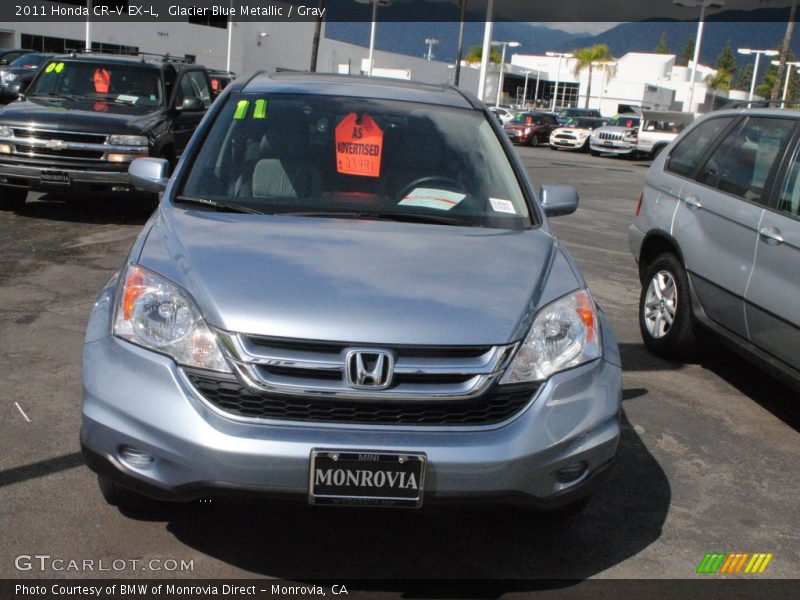 Glacier Blue Metallic / Gray 2011 Honda CR-V EX-L