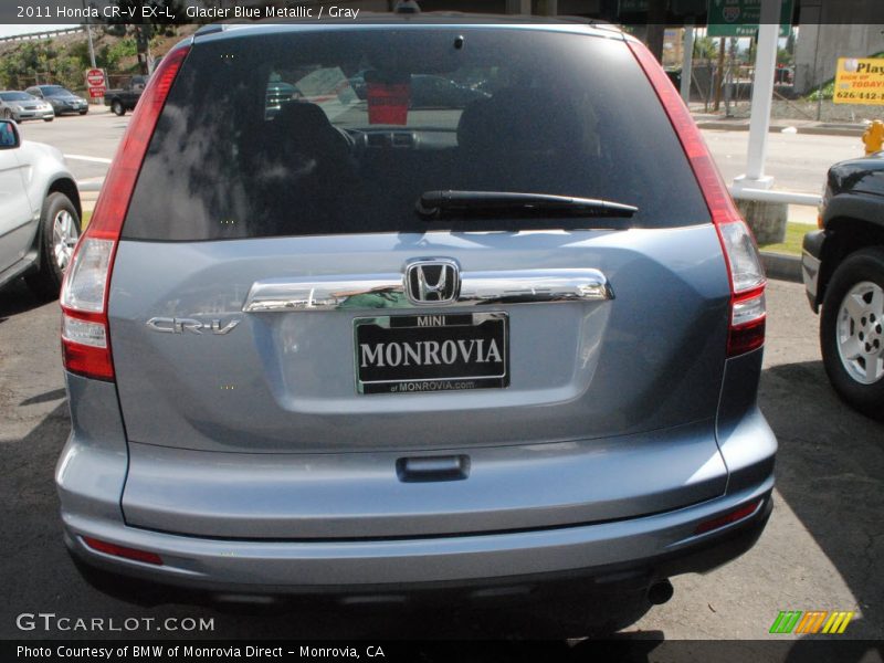Glacier Blue Metallic / Gray 2011 Honda CR-V EX-L