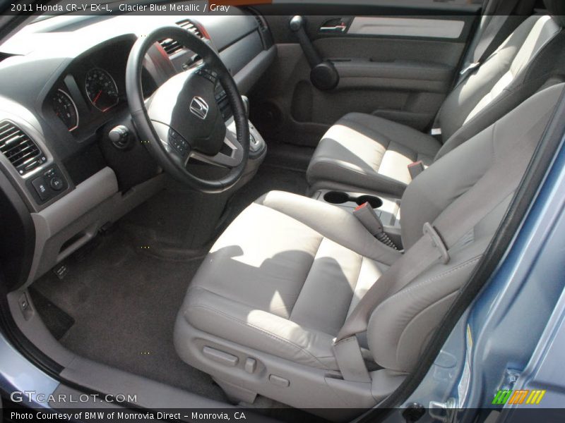 Glacier Blue Metallic / Gray 2011 Honda CR-V EX-L