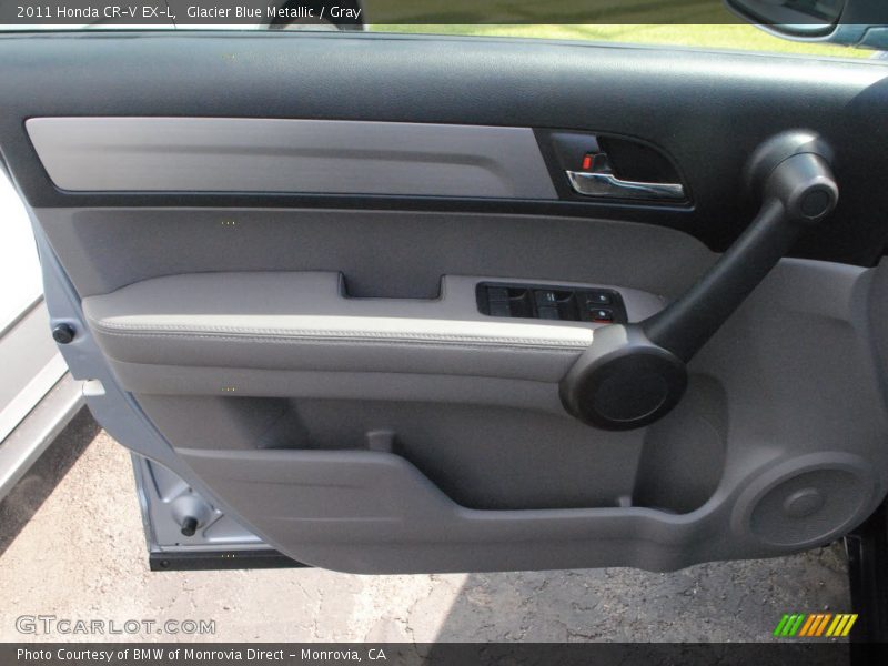 Glacier Blue Metallic / Gray 2011 Honda CR-V EX-L