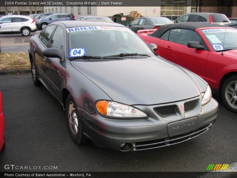 Greystone Metallic / Dark Pewter 2004 Pontiac Grand Am SE Sedan