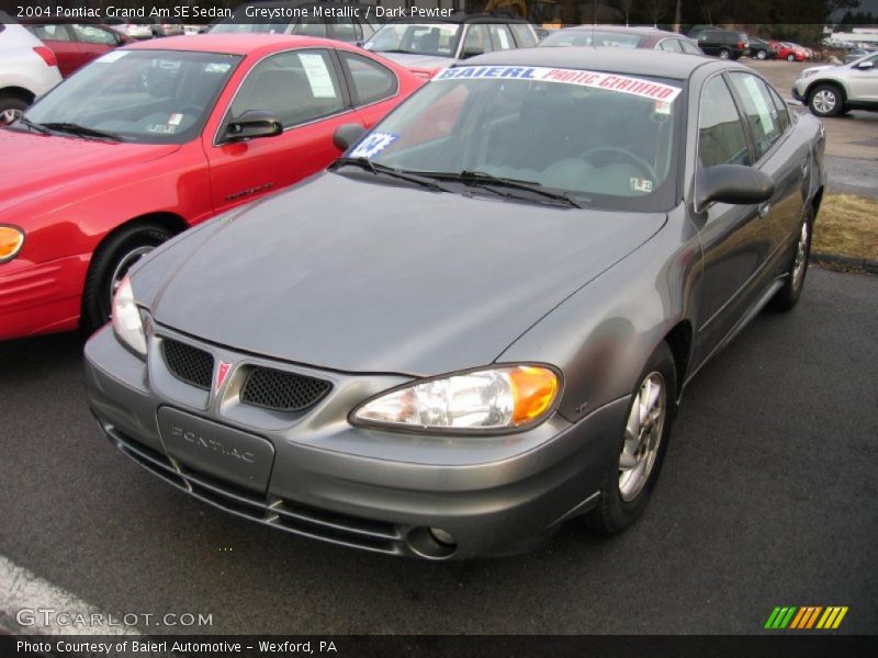 Greystone Metallic / Dark Pewter 2004 Pontiac Grand Am SE Sedan