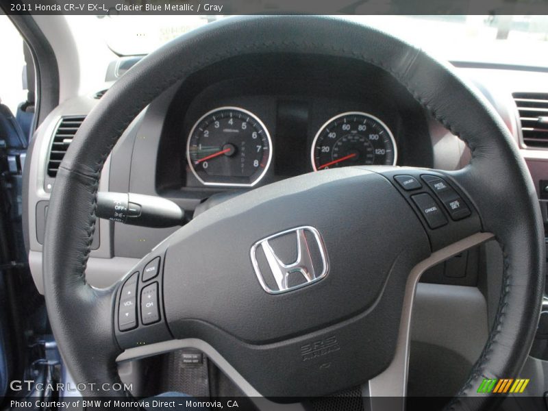 Glacier Blue Metallic / Gray 2011 Honda CR-V EX-L