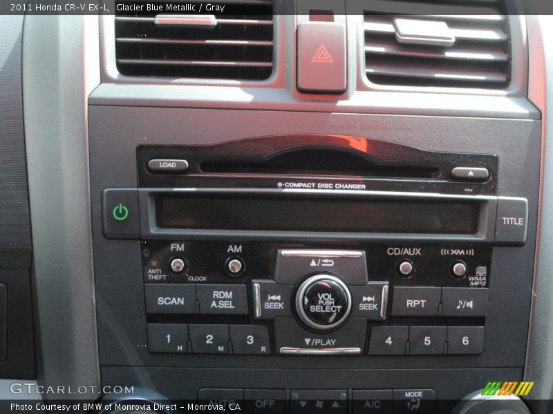Glacier Blue Metallic / Gray 2011 Honda CR-V EX-L