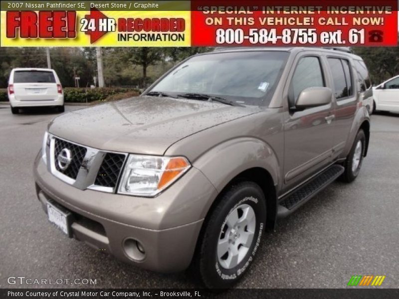 Desert Stone / Graphite 2007 Nissan Pathfinder SE