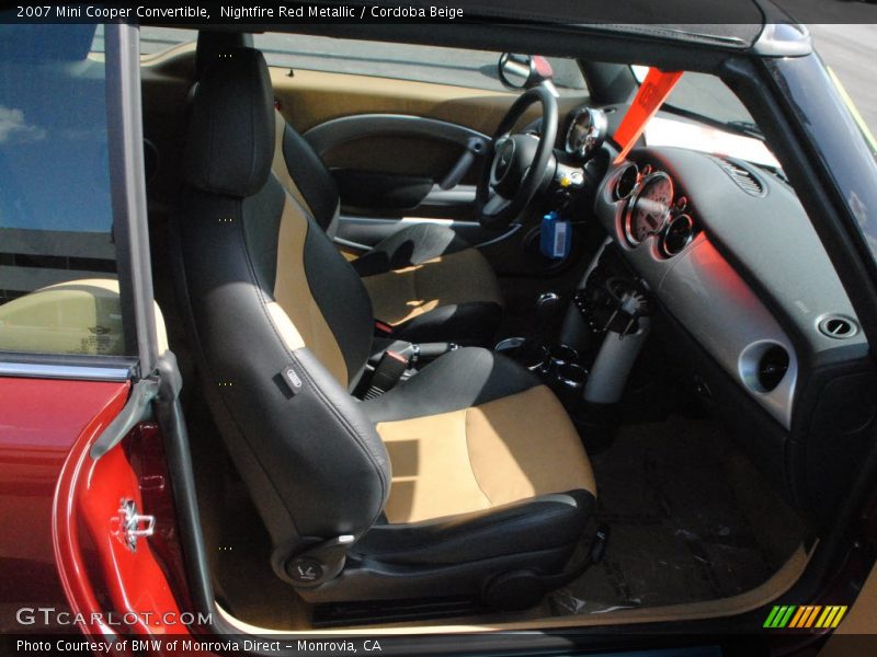 Nightfire Red Metallic / Cordoba Beige 2007 Mini Cooper Convertible