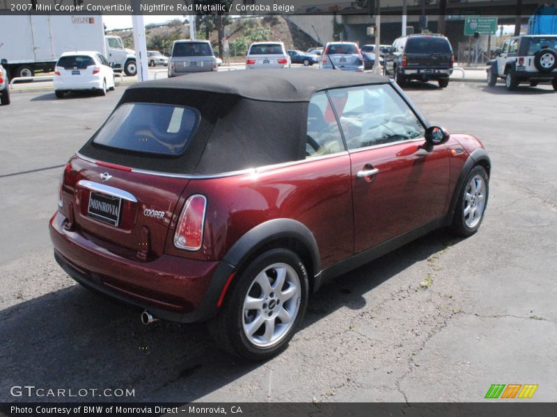 Nightfire Red Metallic / Cordoba Beige 2007 Mini Cooper Convertible