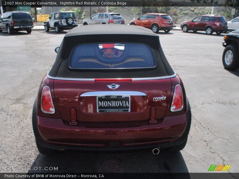 Nightfire Red Metallic / Cordoba Beige 2007 Mini Cooper Convertible