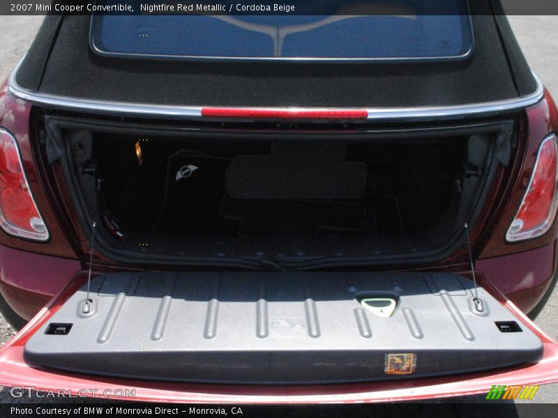 Nightfire Red Metallic / Cordoba Beige 2007 Mini Cooper Convertible