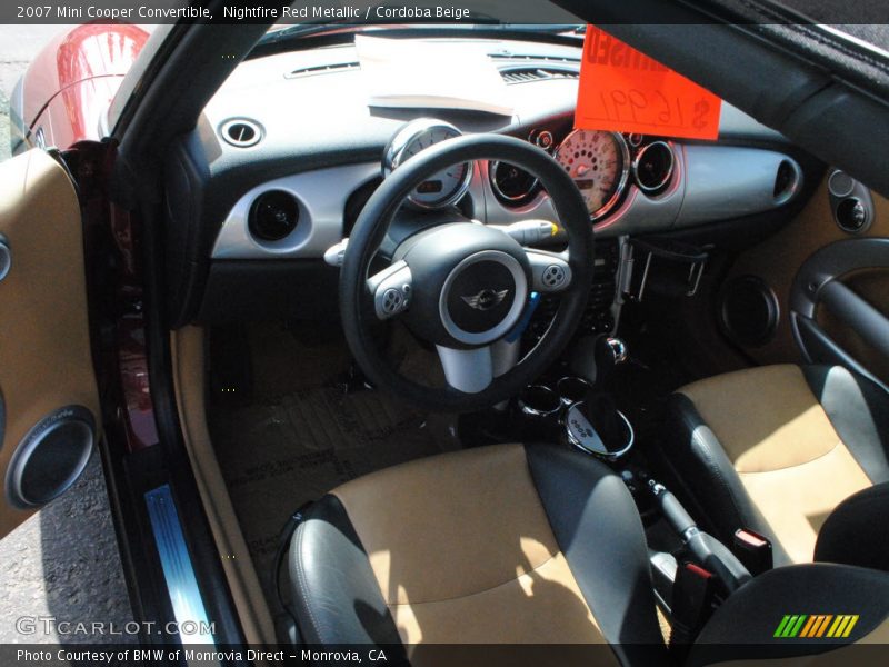 Nightfire Red Metallic / Cordoba Beige 2007 Mini Cooper Convertible