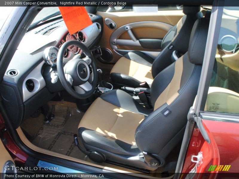 Nightfire Red Metallic / Cordoba Beige 2007 Mini Cooper Convertible