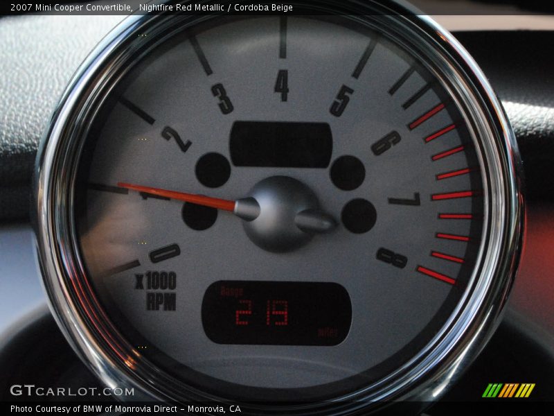Nightfire Red Metallic / Cordoba Beige 2007 Mini Cooper Convertible