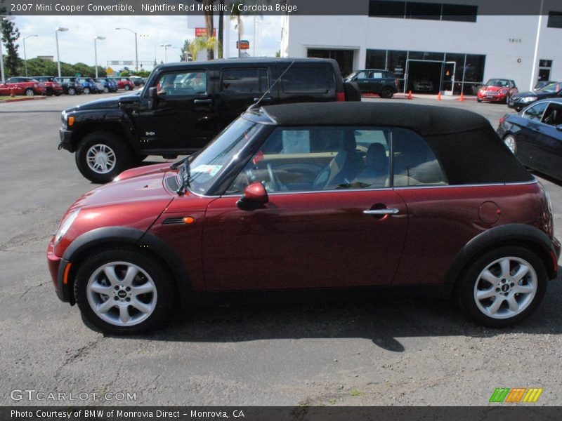 Nightfire Red Metallic / Cordoba Beige 2007 Mini Cooper Convertible