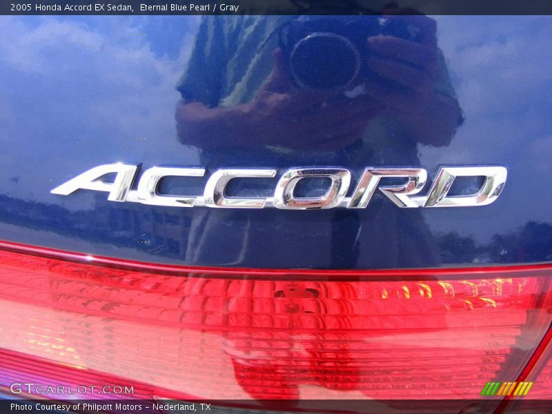 Eternal Blue Pearl / Gray 2005 Honda Accord EX Sedan