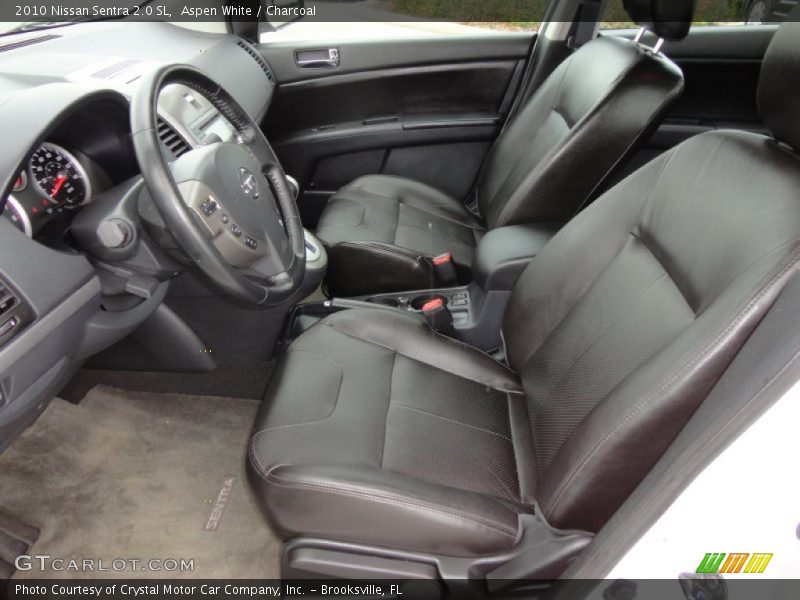  2010 Sentra 2.0 SL Charcoal Interior