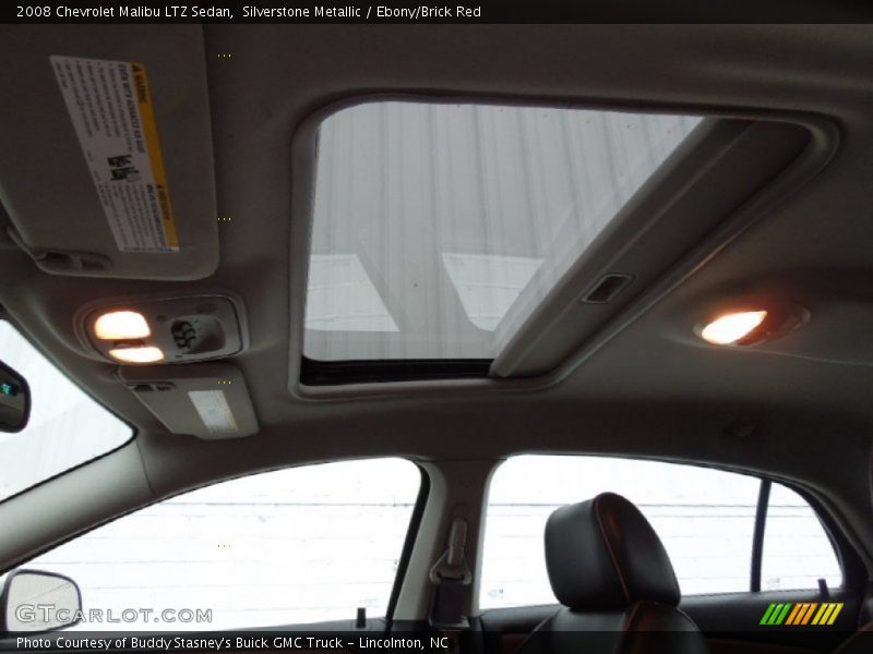 Silverstone Metallic / Ebony/Brick Red 2008 Chevrolet Malibu LTZ Sedan