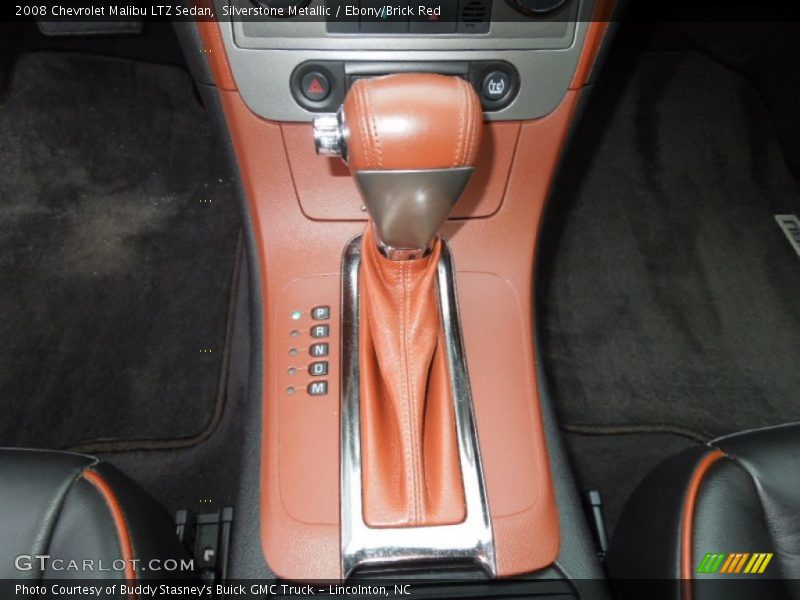 Silverstone Metallic / Ebony/Brick Red 2008 Chevrolet Malibu LTZ Sedan