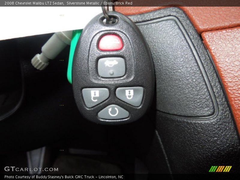 Silverstone Metallic / Ebony/Brick Red 2008 Chevrolet Malibu LTZ Sedan