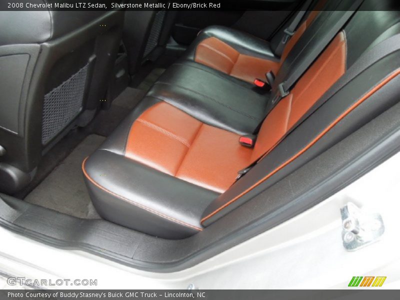 Silverstone Metallic / Ebony/Brick Red 2008 Chevrolet Malibu LTZ Sedan