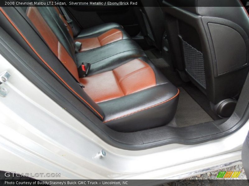 Silverstone Metallic / Ebony/Brick Red 2008 Chevrolet Malibu LTZ Sedan