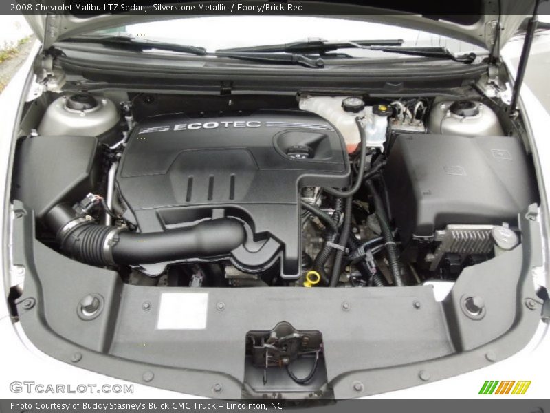 Silverstone Metallic / Ebony/Brick Red 2008 Chevrolet Malibu LTZ Sedan