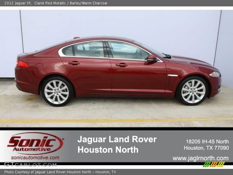 Claret Red Metallic / Barley/Warm Charcoal 2012 Jaguar XF