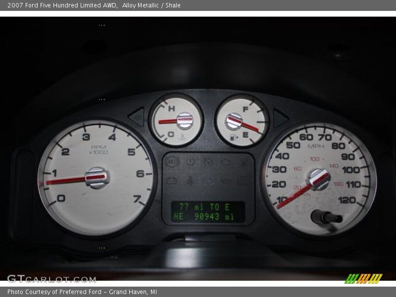  2007 Five Hundred Limited AWD Limited AWD Gauges