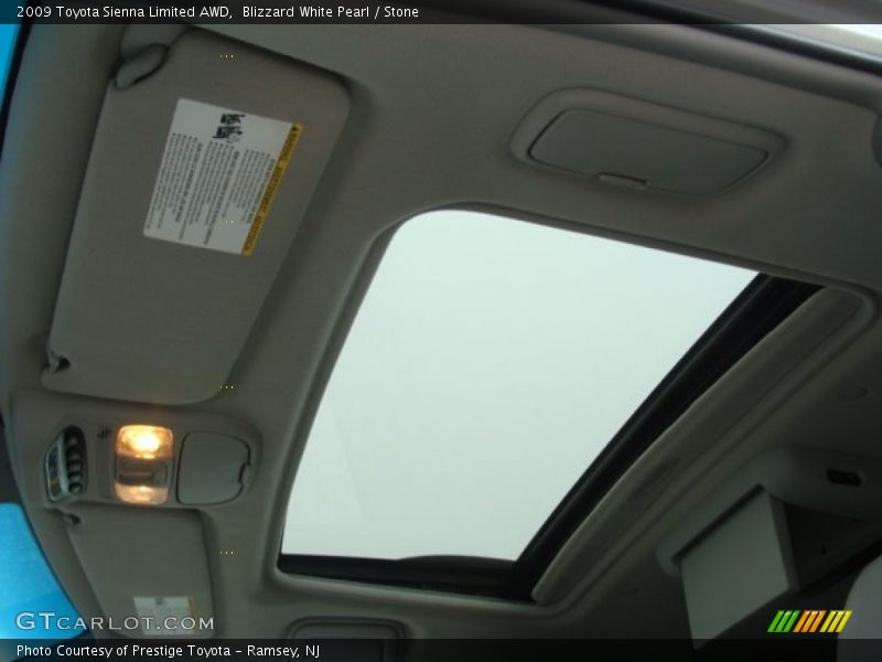 Blizzard White Pearl / Stone 2009 Toyota Sienna Limited AWD