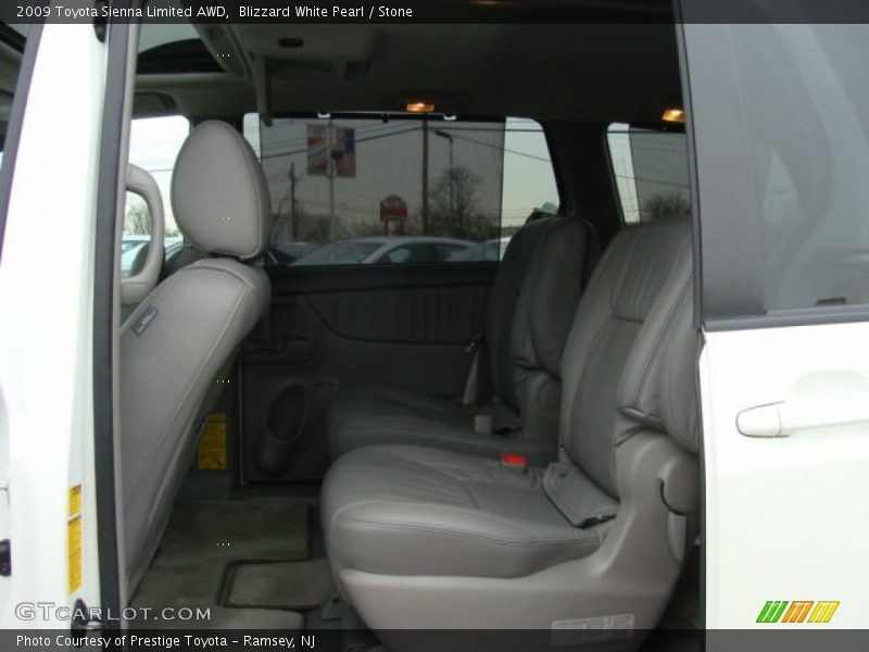 Blizzard White Pearl / Stone 2009 Toyota Sienna Limited AWD