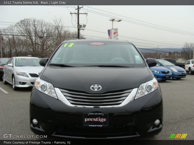 Black / Light Gray 2012 Toyota Sienna XLE