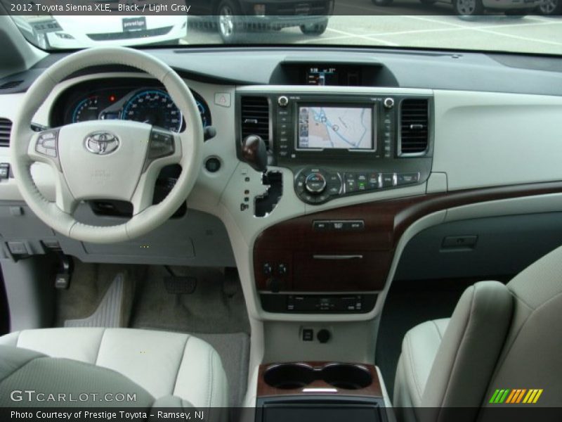 Black / Light Gray 2012 Toyota Sienna XLE