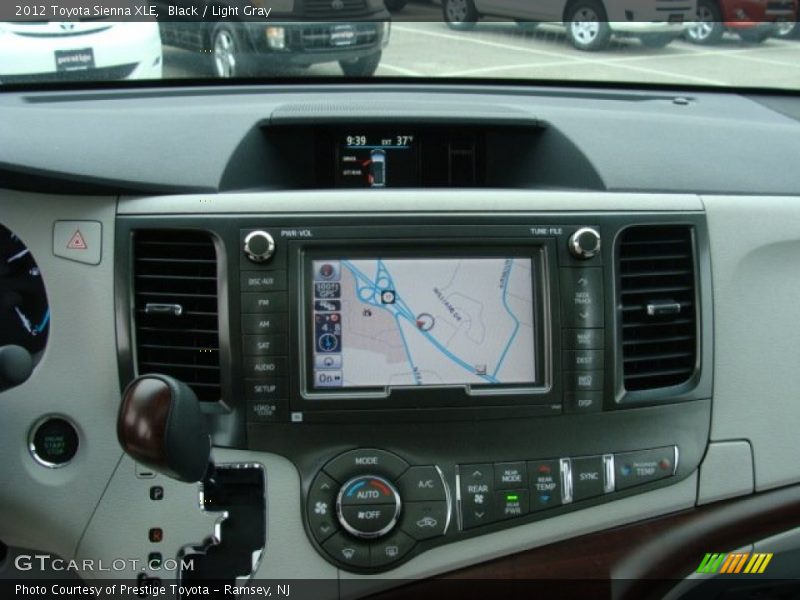 Black / Light Gray 2012 Toyota Sienna XLE