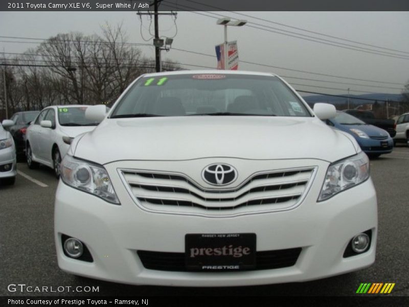 Super White / Ash 2011 Toyota Camry XLE V6