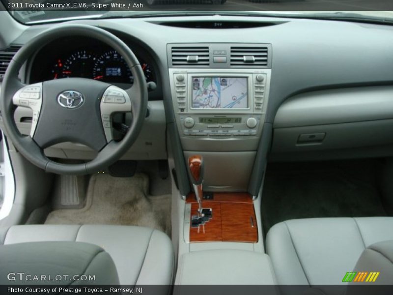 Super White / Ash 2011 Toyota Camry XLE V6