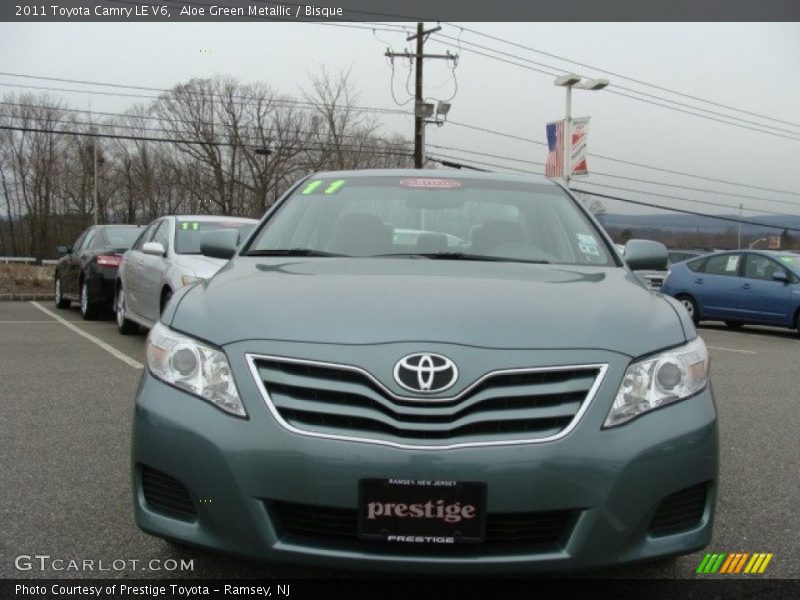 Aloe Green Metallic / Bisque 2011 Toyota Camry LE V6