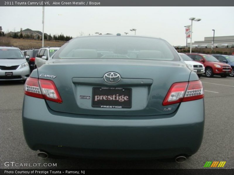Aloe Green Metallic / Bisque 2011 Toyota Camry LE V6